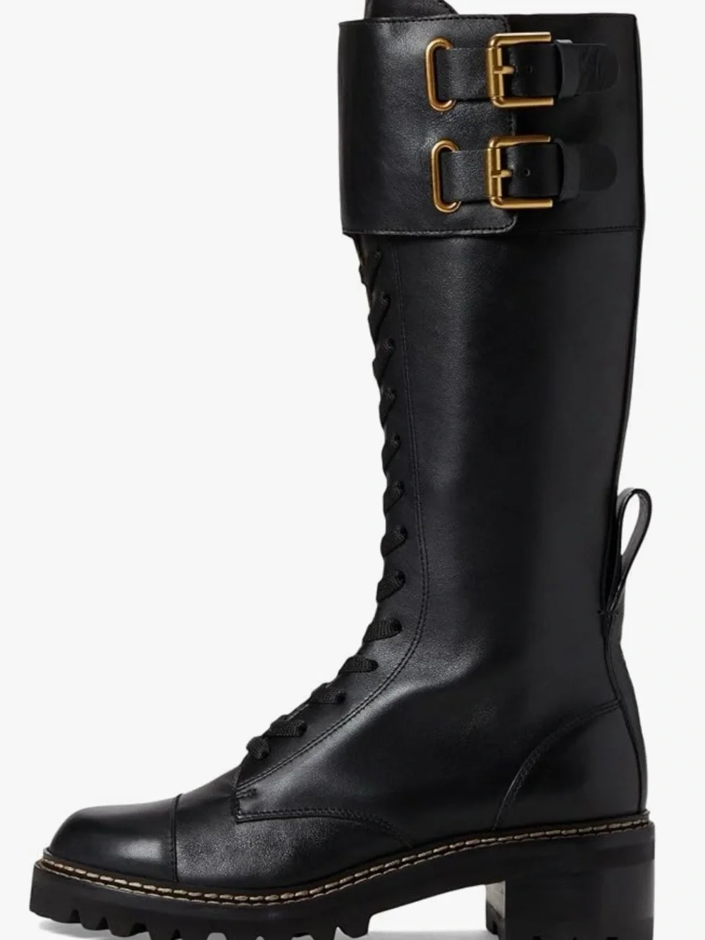 Chloe NEW in Box Mallory Combat Over-The-Knee Boot